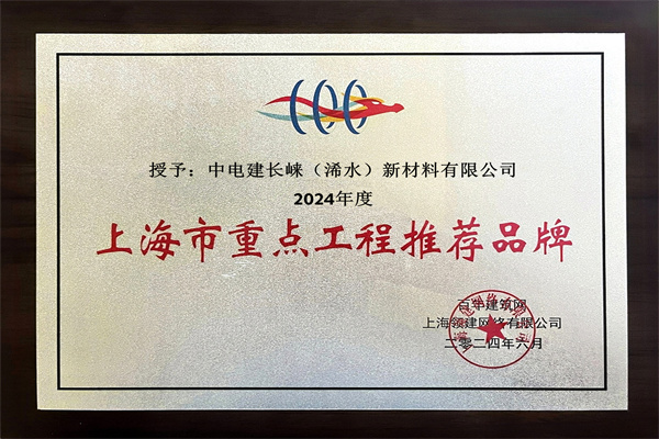 上海市2024年度重点工程推荐品牌