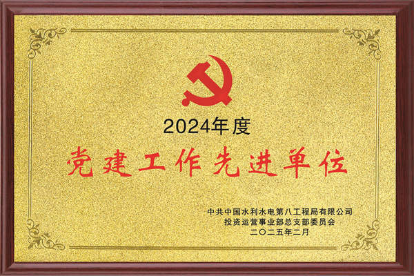 投资运营事业部2024年度党建工作先进单位