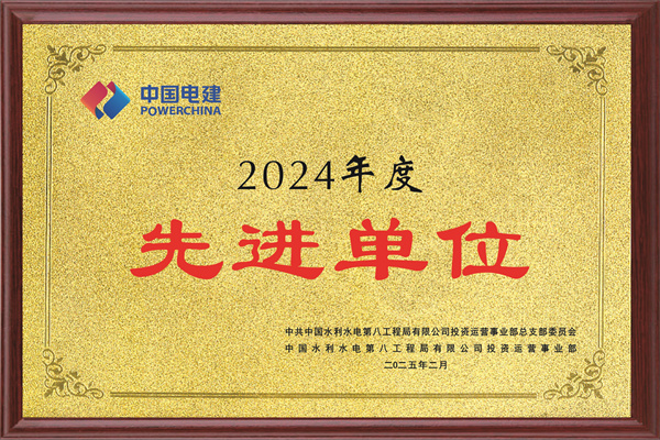 投资运营事业部2024年度先进单位