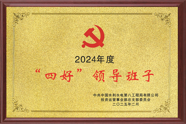 投资运营事业部2024年度“四好”领导班子